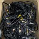 Svater Outdoor String Lights 100 FT, Patio for Outside with Shatterproof S14 Bulbs, Waterproof LED Hanging Light for Cafe Backyard Bistro Party, Warm White