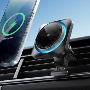 Wireless MagSafe Car Mount Charger Airvent Clip Designed