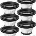 6 Pack Vacuum Filter Replacement Compatible with Compact Cordless Vacuum Cleaner as Seen on TV, Washable and Reusable Vac Replacement Parts