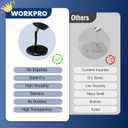 WORKPRO Hot Glue Sticks Full Size, 100-Pack Black Hot Melt Adhesive Glue Sticks for All-Temp Glue Guns, 0.43x4Inches, Multipurpose for Art Craft General Repairs, Home Decorations and Gluing Projects
