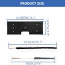 4 Pcs Lint Filter + 2 Pcs Brushes WH01X35719 Dryer Lint Filter Replacement Compatible with GE Profile Washer Dryer Combo for PFQ97HSPV0DS Black Washing Machine Filter