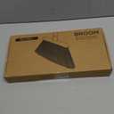 Heavy Duty Broom, 55 Inch Long Handle Outdoor Large Angle Brooms, Commercial Broom for Sweeping Indoor, for Home Garage Kitchen Office Courtyard Lobby Patio Lawn Concrete (1 Pack, Black-red)