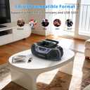 MONODEAL CD Player & Cassette Tape Player with Bluetooth, Powerful Stereo CD Player Boombox with X-BASS,CD and Cassette Player Combo,FM/USB/AUX & Remote, Tape Recording, Sleep Timer, AC/DC Powered