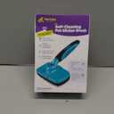 Hertzko Dog Brush for Shedding - Self Cleaning Slicker Brush for Dogs and Cats - Gently Removes Loose Hair, Tangles, and Dirt - Grooming Comb Suitable for Long or Short Coats - Aqua