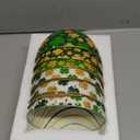 St. Patricks Day Shamrock Bowls Set of 6, 16 oz Durable Porcelain  Microwave & Dishwasher Safe Serveware for Cereal, Snacks, Desserts, Irish-Themed Dinnerware