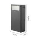 WanWanKa Bathroom Tall Skinny Trash Can with Lid, Waste Basket Fits in Narrow Spaces and Perfect for Commerical Offices,Garbage Can with Press Top,for Home,Bedroom,Kitchen,Living Room.