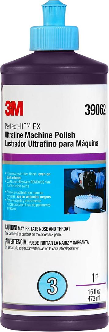 Perfect-It 3M EX Ultrafine Machine Polish, 39062, 1 pt(16 fl oz/473 mL