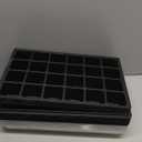 RooTrimmer 10-Pack XL Seed Starter Tray with Dome  24 Large 2" Cells per Seedling Starter Trays (Total 240 Cells), Seed Growing Tray with Humidity Lids for Greenhouse Home Plant Propagation (Black and Clear)