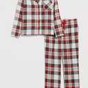 Samring Women Pajamas Sets 2 Piece Short Sleeve Soft Sleepwear Pjs Lounge Set Button Down Nightwear with Long Pants, Large