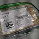 LAICIGO Womens Square Open Toe Flip Flops Stiletto Heels Strappy Thong Slide on Slingback Mules Sandals (7.5, Khaki)