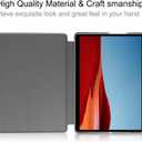 Tablet Cover for Microsoft Surface Pro X 13" (2021/2020/2019 Release),Ultra Slim Lightweight Leather Case for Microsoft Surface Pro X,Compatible with Type Cover Keyboard (Red)