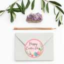 2 x 500pcs 2 Inch Easter Themed Direct Thermal Labels Thermal Stickers | Self-Adhesive Round Direct Thermal Labels for Thermal Label Holiday and The Easter's Day Party