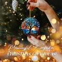 9 x Irish Ornament 2025, The Celtic Tree of Life Ornament  Balance, and Renewal  Artistic Round Hanging Keepsake for Spiritual Dcor, Holiday Tree, and Year-Round Blessings