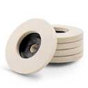 4 Inch Premium Wool Felt Polishing Wheel Discs, for 5/8 Angle Grinder, Very-Fine Buffing Wheel for Metal Wood Auto Body Work, 5 Pack