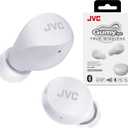 JVC Compact and Lightweight Gumy Mini True Wireless Earbuds Headphones, Long Battery Life (up to 23 Hours), Sound with Neodymium Magnet Driver, Water Resistance (IPX4) - HAA6TB (Black)
