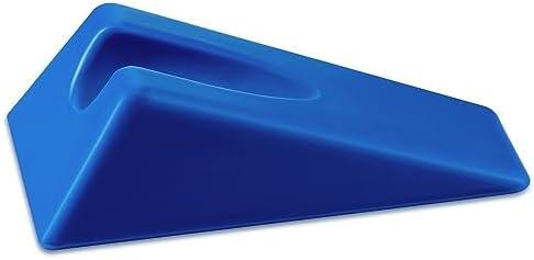 Suzile Mobilization Wedge 7.9 x 4.1 x 2 Inch Triangle Therapy Non Slip Silicone Wedge Pillow Sturdy Support for Relieve Spinal Pain Rehabilitation Tool(Blue)