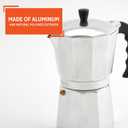 IMUSA 12-Cup Stovetop Espresso Maker, Cast Aluminum Coffee Maker, Cuban Coffee Brewer, Moka Pot Style, Portable Coffee Maker for Home, Camping, or Travel
