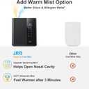JRD Warm & Cool Mist Humidifiers for Bedroom 5L, Quiet Ultrasonic Air Humidifier Fast Symptom Relief, 50H Runtime, Oil Diffuser, 12H Timer, 7 Color Light for Large Room, Office, Baby, Plants-Black