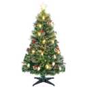 6Ft Christmas Tree With Lights and acorns