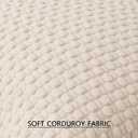 UGASA 14x36 Inch Pillow Cover Pack of 1 Soft Boho Stripe Corduroy Large Long Rectangle Lumbar Cushion Cover Farmhouse Decorative Throw Pilowcase for Bed, Couch, Sofa, Bedroom, Living Room, Cream