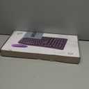 Blue Light Up Keyboard and Mouse Wireless,Cute 2.4Ghz Cordless Rechargeable Transparent Backlit Keyboard,15 Backlight Effects,Volume Knob,RGB Mouse with 3 DPI for Mac Computer PC Laptop Desktop iPad