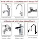 ZCONIEY Sink Faucet Sprayer Attachment Hair Pet Rinser Showerhead with Stop Water-saving Function