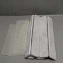 CHROME CLUB Stone Drying Mat for Kitchen Counter - Collapsible Diatomaceous Earth Dish Drying Stone - Fast Absorbent Stone Dish Drying Mat for Dishes and Pots (White Marble)