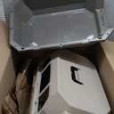 Amazon Basics Hard-Sided Dog and Cat Kennel Single-Door Travel Pet Carrier with Metal Wire Ventilation, 23.6" L x 15.7" W x 13.0" H, Beige