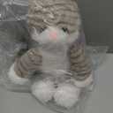 SuzziPals Heatable & Coolable Grey Cats Stuffed Animals, Microwave Heating Pad Animal for Discomfort, Grey Cats Plush for Companion, Cat Plushies Lavender Stuffed Animal, Stuffed Cat Toys Gift (Gray)