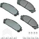 Akebono-ACT1324A Ultra-Premium Ceramic Front Disc Brake Pads