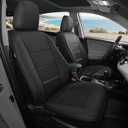 FREESOO Custom Fit Car Seat Covers for Toyota Corolla Hybird LE 2023 2024 2025 2026, Luxury Leather Seat Covers, Waterproof Car Seat Cover Protector Cushions, Black Full Set