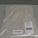 NICETOWN 100% Blackout Linen Curtains 90" Long for Bedroom, Thermal Insulated Living Room Curtains with Liner, Farmhouse Style Linen Blend Window Draperies for Dining Room (2 Panels, 52" W, Natural)