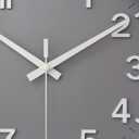 HZDHCLH Grey Wall Clock 12 Inch Silent Non Ticking Clock for Living Room Bedroom Kitchen Office Decor