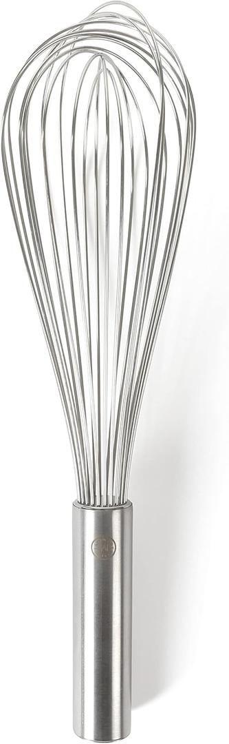Martha Stewart Richburn 12-Inch Stainless Steel Balloon Whisk  Satin Finish, Durable Kitchen Whisk for Mixing and Whipping