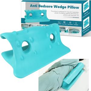 YHK Position Wedge Pillow for Bedsore Pressure Relief, Side Lying, Body and Foot Support Pillow, Muscle Relax Back Pain Relief Pillow, Bedsore Prevention Cushion, Non-Slip Easy to Wash (Pack of 1)