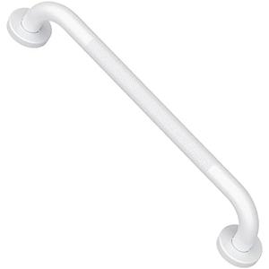 Anti-Slip White Grab Bar 20 Inch, iMomwee Bathroom Safety Bar w/Knurled Grip, Stainless Steel Balance Support Handrail, Textured Shower Handle for Elderly Seniors Handicap Disabled