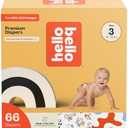 Hello Bello Premium Diapers Size 5,  Capital Critters & Get in The Groove Designs, 66ct Club Box