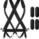 Suncalla Parade Marching Bass Drum Sling with Soft Pads Marching Band Straps for Band Practice Concerts Performances