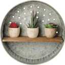 Primitives by Kathy 38024 Distressed Wall Shelf, Metal and Wood