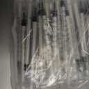 100 Pack 1ml Syringe with Cap for Liquid, 1cc Plastic Small Syringes with Cover, Non-Sterile, No Needle