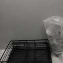 SNTD Dish Drying Rack - Extendable Dish Rack, Large Sink Drying Dish Drainer for Kitchen Counter, Stainless Steel Dish Strainer with Utensil Holder (Black)