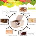 Hamiledyi 2PCS Parakeet Nesting Box Bird House Bird Nest Wood Breeding Box Parrot Mating Box for Parrot Lovebirds Cockatiel Conure Cockatoo Budgie Finch CanaryStyle A