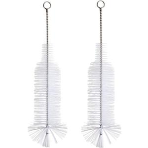Bottle Brush - Ideal for Cleaning Narrow Neck Swing Top Glass, Brewing, Wine, Beer, Soda, Spray, Kombucha Bottles (White+2PCS)