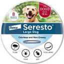 Seresto Large Dog Vet-Recommended Flea & Tick Treatment & Prevention Collar for Dogs Over 18 lbs. | 8 Months Protection