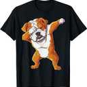 Dabbing English Bulldog T Shirt Boys Dab Dance Puppy Lover T-Shirt M Color May Vary