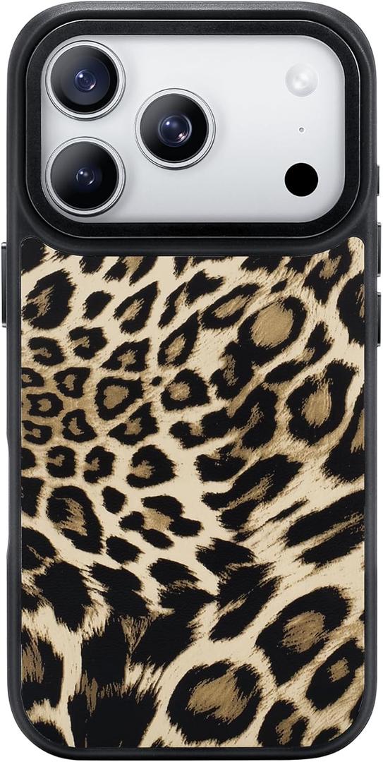 NIMASO for iPhone 17 Pro Max Case, Cheetah Pattern for Women Girls, Compatible with MagSafe, iPhone 17 Pro Max Case Girl