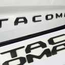 Erivis Car 3D Raised Adhesive Decals Letter Emblem Replacement Sticker for Toyota Tacoma 2024-2025 Rear Trunk Lid Badge Decal Nameplate (Matte Black)