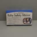 Baby Car Mirror, Safety Car Seat Mirror for Rear Facing Infant, Clear Wide View, 360Rotation, Easily Observe the Baby Move, Secure, Shatterproof, Crash Tested and Certified (Black)