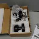 Orger Matte Black Passage Door Knobs Interior, Zinc Alloy Keyless Black Closet Door Knobs, Knurled Heavy Duty Round Base Modern Doorknobs for Hallways, 1 Pack