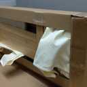 Laundry Hamper 3 Section beige - Large Bamboo Laundry Sorter with Removable Cotton Bags -Three Compartment Organizer for Clothes - Durable, Eco-Friendly, and Stylish Storage Solution for Home (No Wheels)